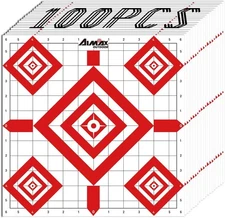 100pc Paper Shooting Targets 12"X12" Range Paper Pistol Rifle Outdoors Indoor