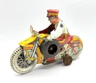 MARX Tin Litho POLICE MOTORCYCLE Wind Up Toy