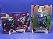 Gerald Everett 2 Rookie Card 2017 Panini Unparalleled Purple /149 + Prizm Silver. rookie card picture