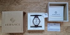 Reloj Hombre Versace Esmalte Marrón - VERA00118 Nuevo Con Caja