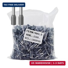 Fidioto 1000pcs AWG16 Wire Ferrules Terminals Kit, Wire Insulated Cord Pin Ends