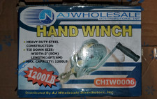 Aj Wholesale Distributors Chiw0006 Manual Utility Hand Winch 1200 Lb Steel Blue Aj Wholesale Distributors Chiw0006 Manual Utility Hand Winch 1200 Lb Steel Blue