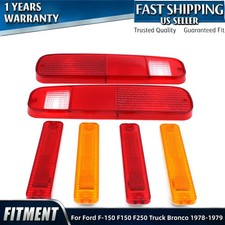 6PC TAIL LIGHT & SIDE FENDER KIT FOR FORD F-150 F150 F250 TRUCK BRONCO 1978 1979