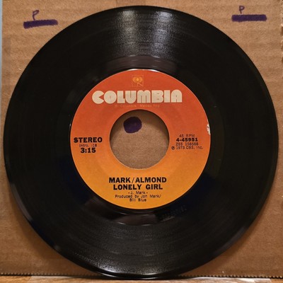 Mark/Almond: lonely girl / get yourself together COLUMBIA 7'' Single 45 RPM