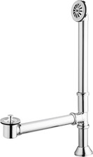 Vintage Claw Foot Tub Drain Kit with Lift and Turn Bath Drain Stopper, 1-1/2" Br