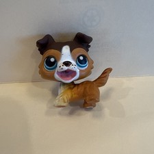 Littlest Pet shop LPS #58 Collie - Blue eyes/Paw up (sage) 2006