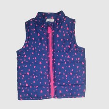 Wonderkids Girl's Navy Blue With Pink Hearts Vest Size 2T