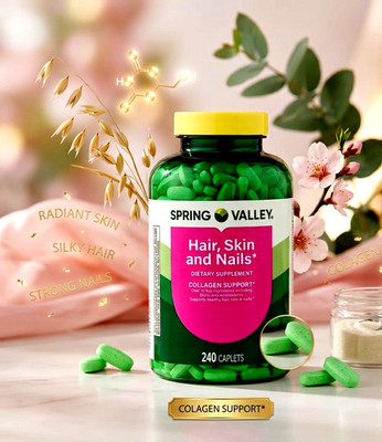 Hair, Skin & Nails for Women, Biotin, COLLAGEN 240 CAPSULES HIGH POTENCY