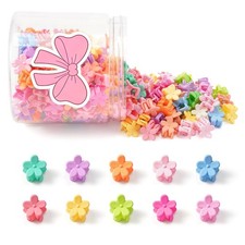 150 PCS Colorful Cute Mini Flower Hair Small Claw Clips Girls Accessories