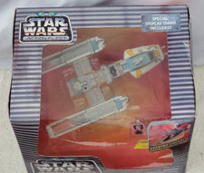 MicroMachines Star Wars Action Fleet Y-Wing Starfighter w  Gold Leader & R2 Unit