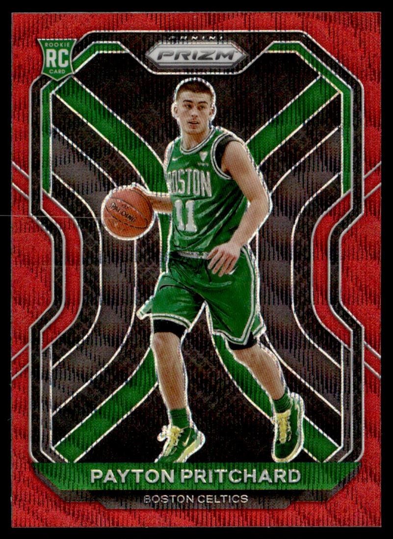 2020-21 Prizm Red Wave Prizms Payton Pritchard Rookie Boston Celtics #257