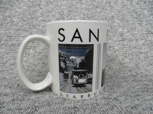 Starbucks San Francisco City Scenes Series Coffee Mug 2005 Cable Car Golden Gate
