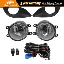 Clear Lens Fog Lights For 2007-08-09-10-2011 Toyota Yaris Sedan Switch Wirings