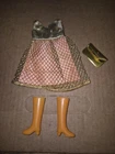 New ListingVintage Francie /Barbie Gold Rush #1222 Outfit w/ Tall Boots and Purse