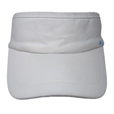 Unbranded Fitted Sun Visor Hat Solid White One Size Stretch Outdoor