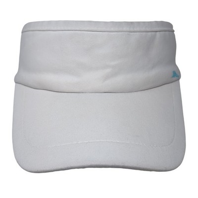 Unbranded Fitted Sun Visor Hat Solid White One Size Stretch Outdoor