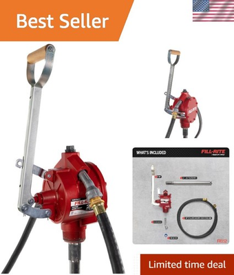 #ad Versatile Piston Hand Pump for Gasoline amp; Diesel Includes Hose amp; Nozzle Spout $307.99