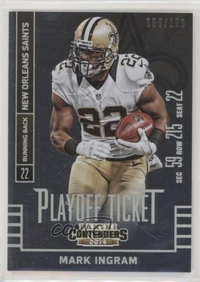 2014 Panini Contenders Playoff Ticket 56/199 Mark Ingram #85 3p2