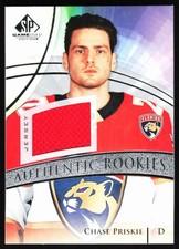 2020-21 SP Game Used Silver Jersey Chase Priskie Rookie Florida Panthers #198