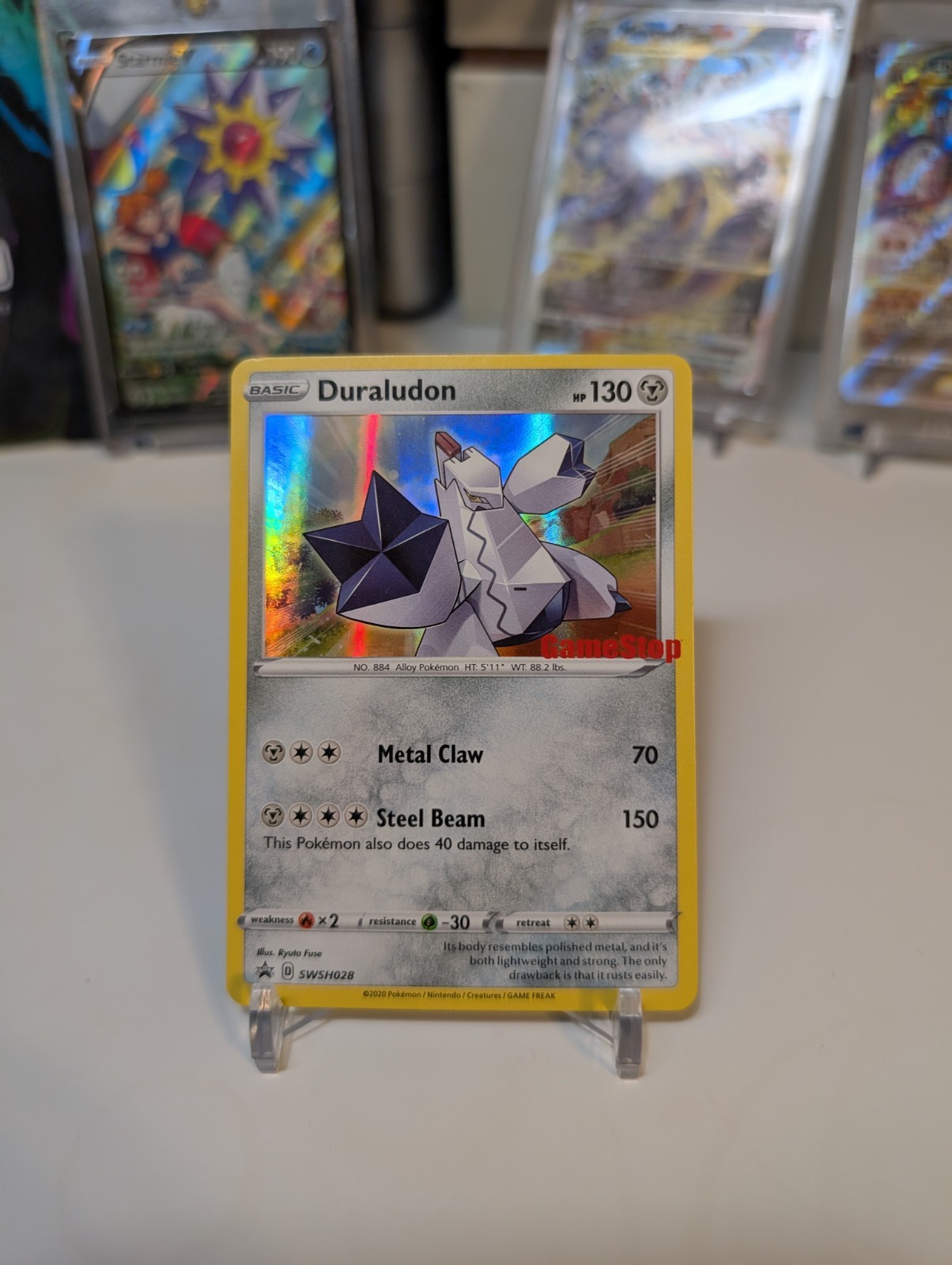 Duraludon GameStop Exclusive Stamp Promo SWSH028 Pokemon Card Holo Near Mint 