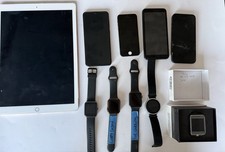 Lot of 4 Cell Phones, 1 iPad And 5 Smart Watc...