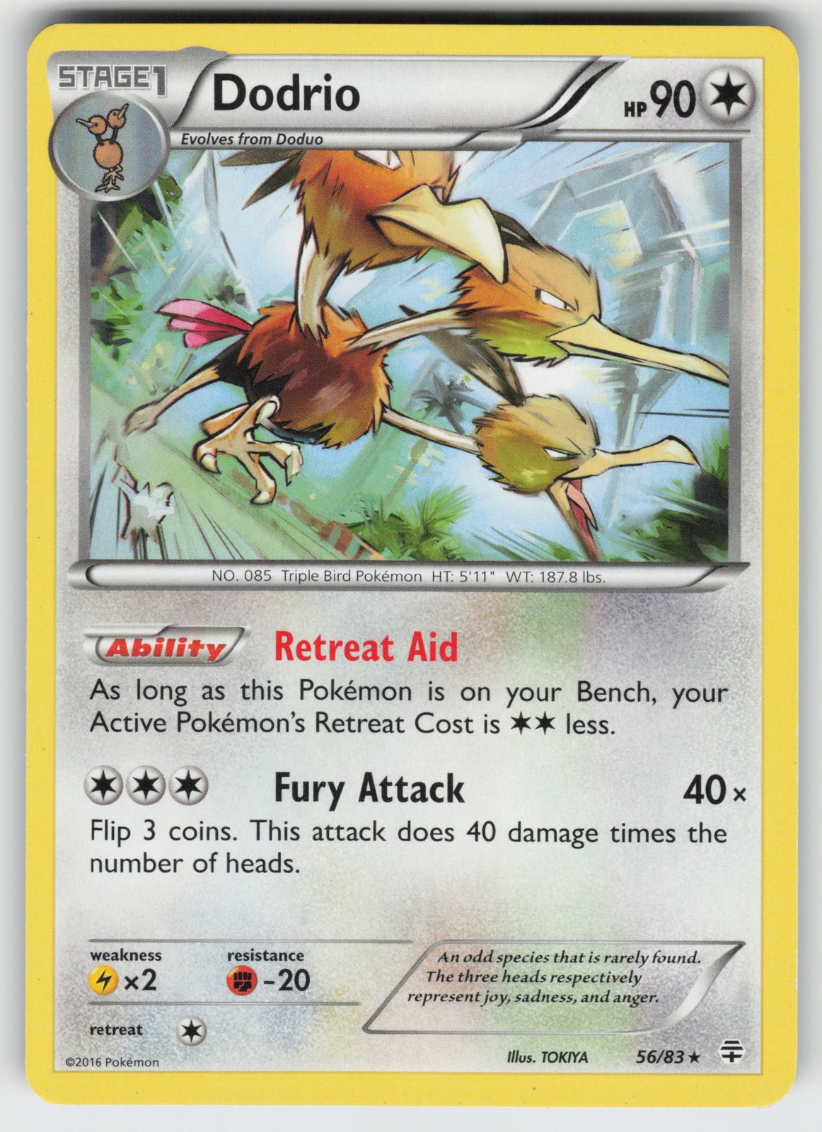 Dodrio Generations 56/83 Rare LP Pokemon