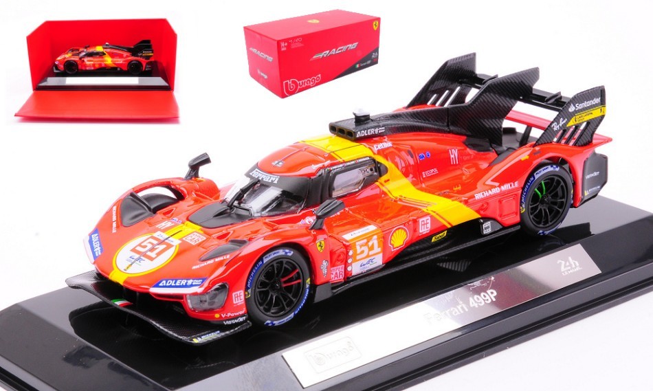 Ferrari 499p #51 Winner Le Mans 2023 Pier Guidi/calado/giovinazzi 1:43 Model