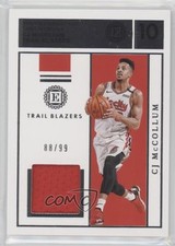 2019-20 Panini Encased Label Materials 88/99 CJ McCollum #LM-CJM rf2