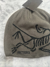 New Arc'teryx Bird Head Toque Beanie Dark Grey Merino Wool Winter Hat