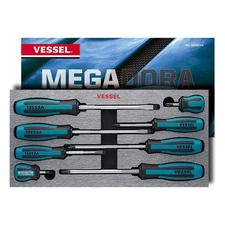 VESSEL MEGADORA Screwdriver Set 8pcs. 9008EVA (EVA foam set)