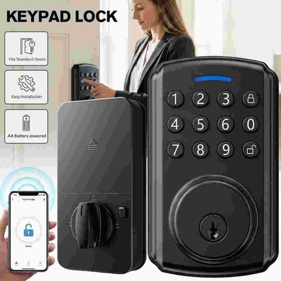 Smart Door Knob Fingerprint Door Lock APP Control Biometric Key Keyless Entry