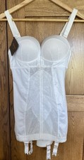GOSSARD BASQUE CORSET Retrolution VIP Ivory 34B PaddedBra Wedding Sexy Lingerie