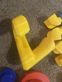 Lego Wall Hangers Set 4016 Blue Red Yellow Fun Decorative -3d Printed Lot