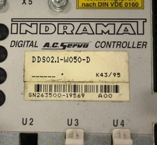 Indramat DDS02.1-W050-D, Digital AC Servo Controller, - USED