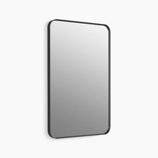 Kohler R36386BLL 22 in. W x 34 in. H Rectangle Framing Wall Mirror Matte Black