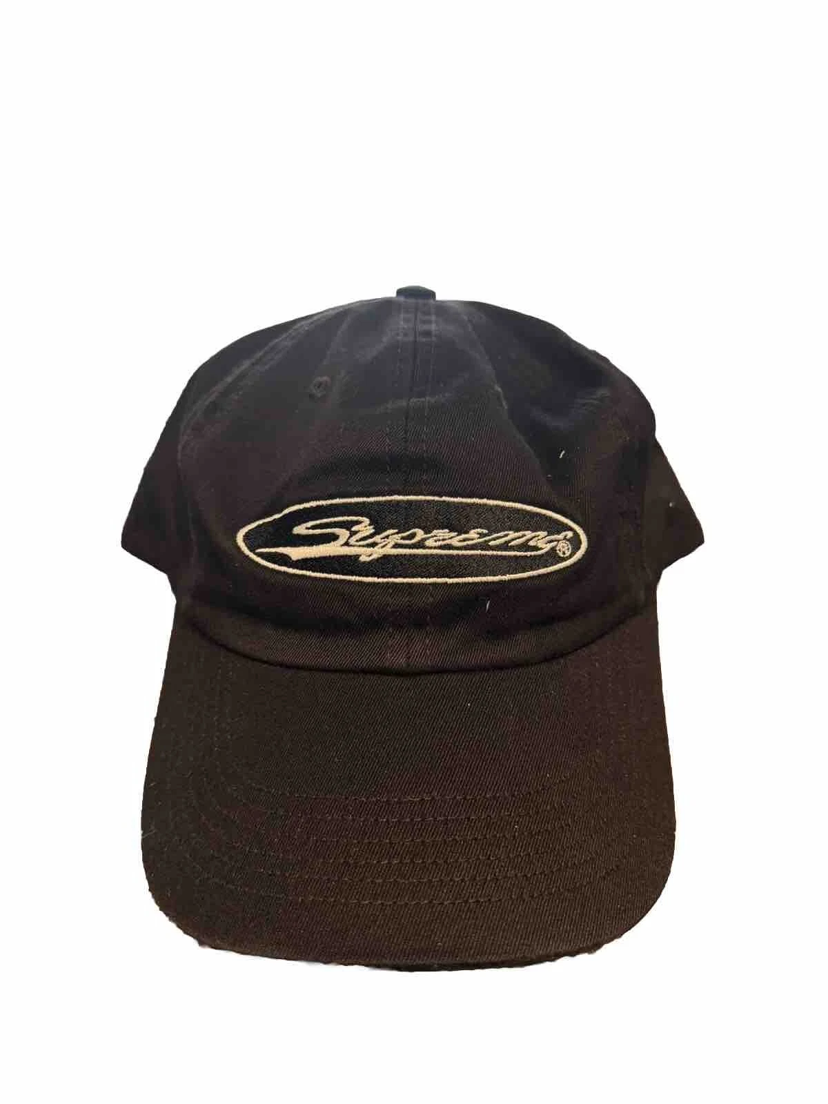 Chapeau réglable noir Supreme 6 panneaux