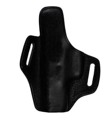 Leather Belt Holster For Ruger Mark IV .22/45 Lite, Basket Weave, Handmade - Picture 9 of 9