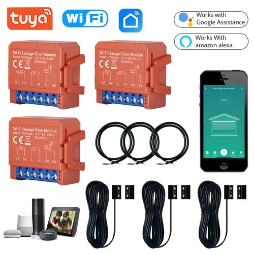 Tuya Smart WiFi Garage Door Module Roller Door Timer Switch APP Voice Control - Picture 5 of 26