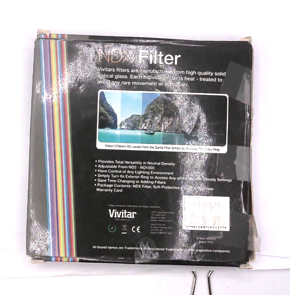 NDX Filter ND2 62mm Neutral Density Variable Fader to ND1000 VNDX-62 - Image 2 of 2