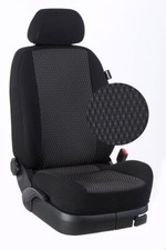 Renault Espace IV 2002-2007 Maß Sitzbezüge KOMPLETT 5-Sitze: Brilliant-schwarz