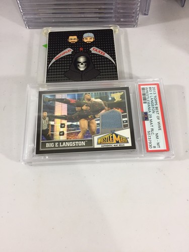 Big E Langston 2013 Topps Best Of Wwe Wrestlemania 29 Relic Psa 8 Pop 1 Rookie - Picture 5 of 8
