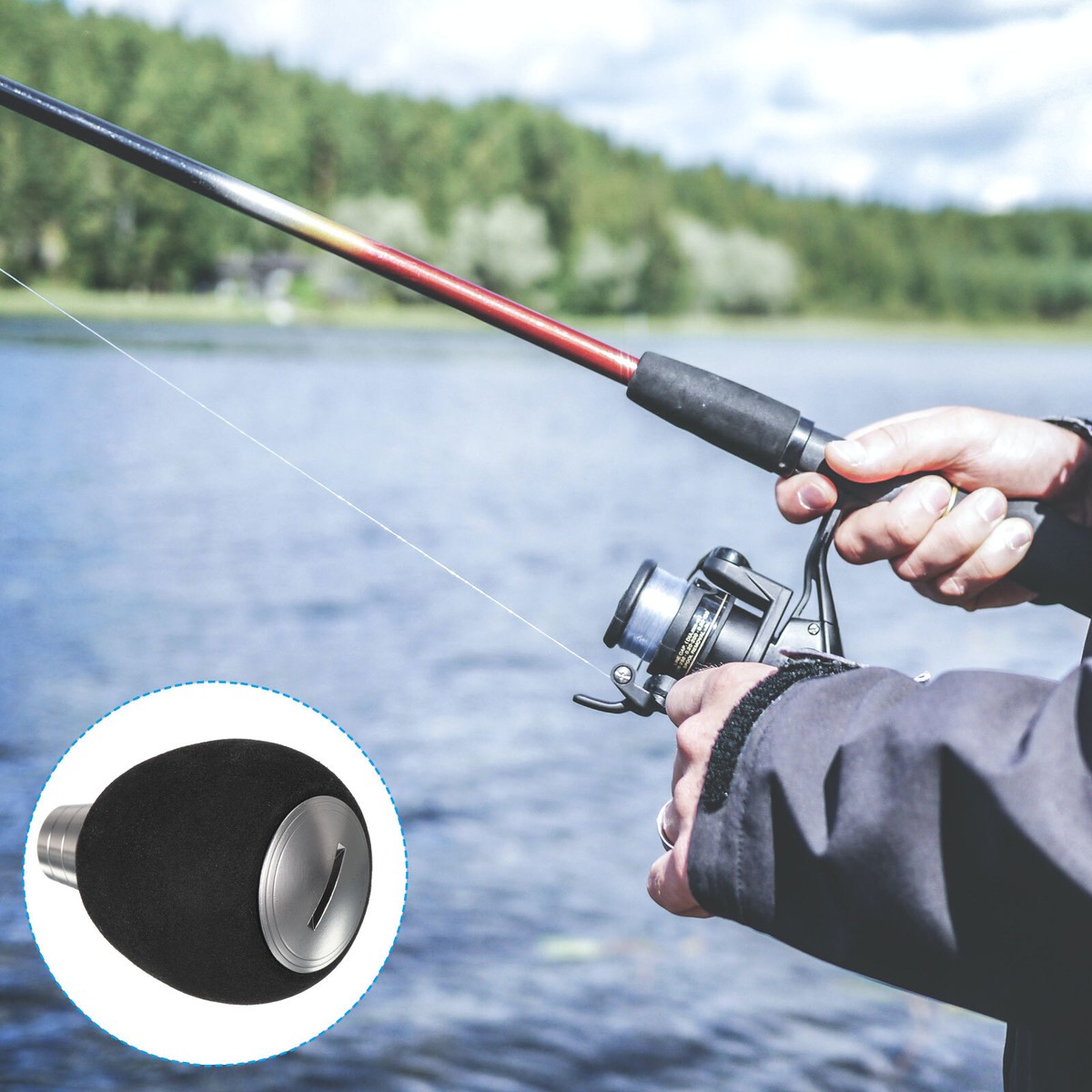 Fishing Reel Handle Knob EVA Fishing Reel Power Knob Handle Grip