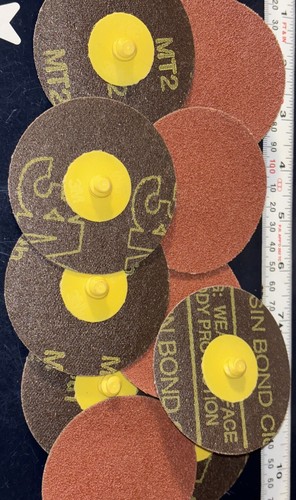 3M 3” 80 Grit ROLOC Disc 051144-11102 80YN 963G 10 Discs - Picture 3 of 4