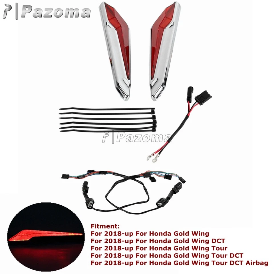 For Honda Gold Wing DCT Running Decorative Lamp Turn Signal Light Left/Right 18+ - Image 3 of 4