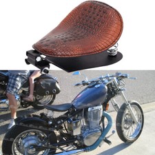 Brown Alligator Motorcycle Solo Seat Base Saddle For Suzuki LS650 Savage Bobber