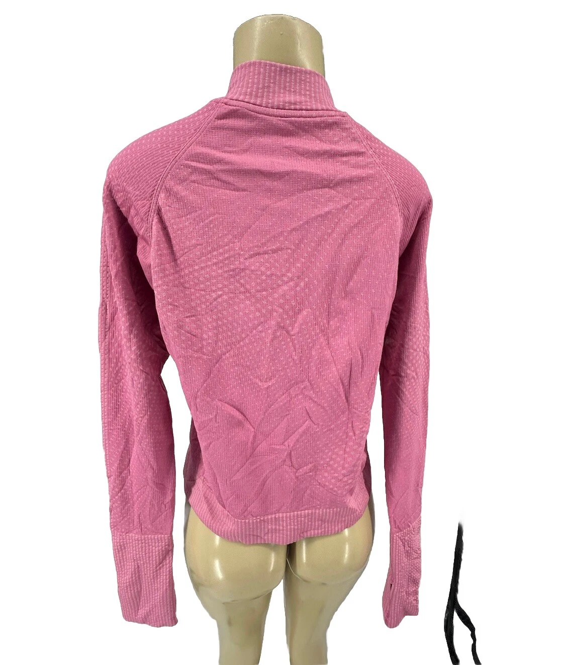lululemon restless cropped 1/2 zip pullover stretchy d15 