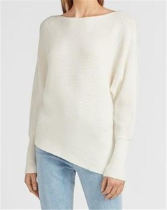 womens white tunic sweater