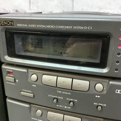 Denon D-C1 Micro Component HiFi Audio System AM/FM Cassette (CD
