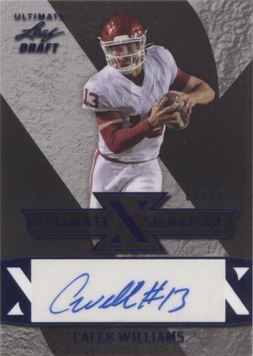 2022 Leaf Ultimate Draft - Ultimate X Signatures Caleb Williams