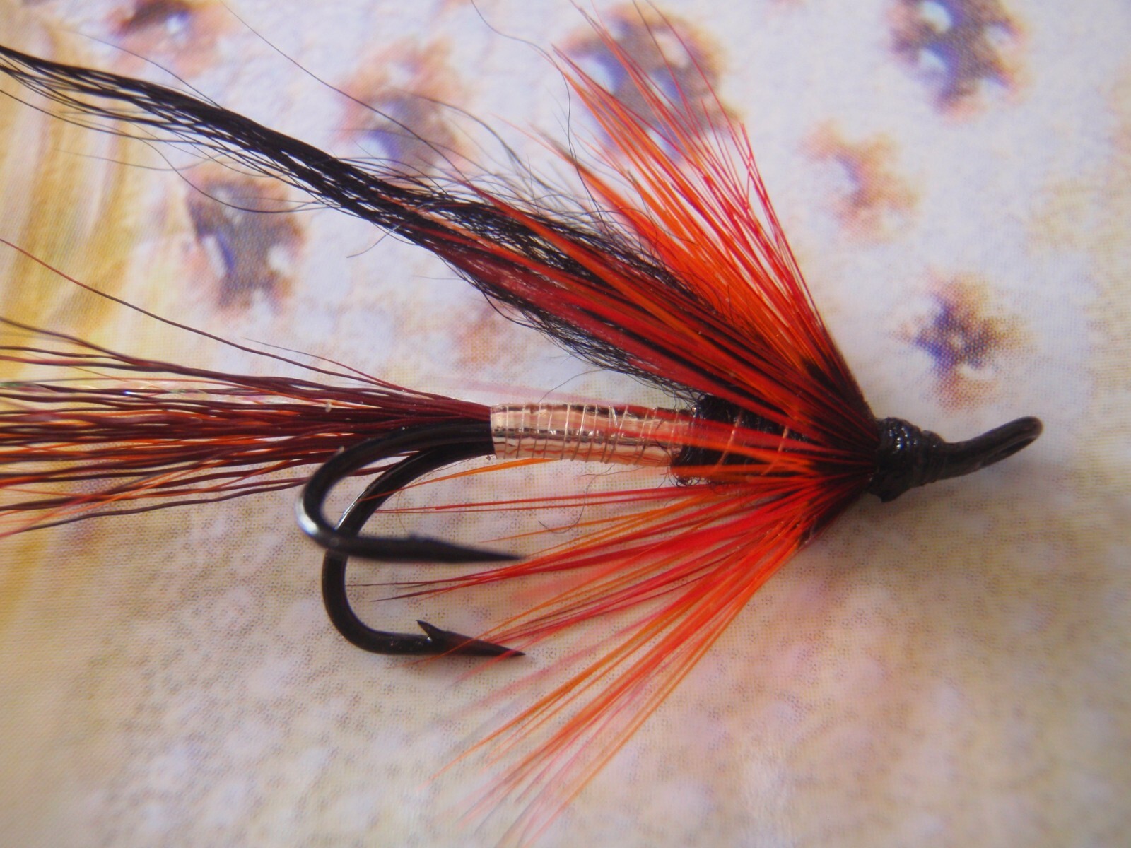 Dark Cascade double hook salmon fly x 3 | eBay UK